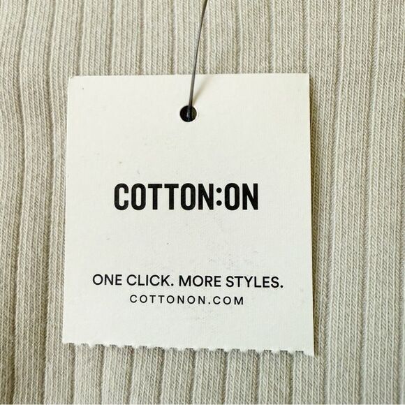 Cotton On Bella Drop Shoulder Short Sleeve Top Loose Fit with Side Slits, Size L - Picture 6 of 9